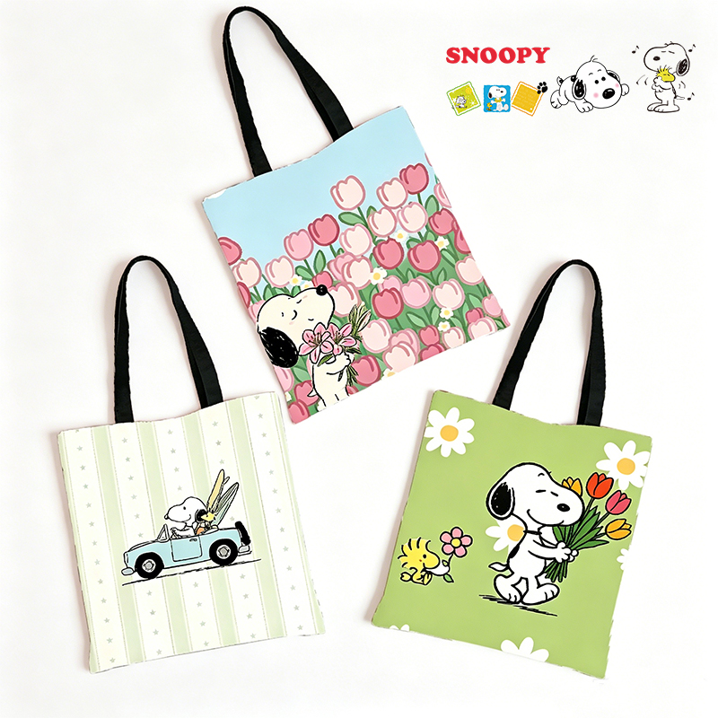 Tote Bag Sublimation - Bolsa de Lona Sublimada de Snoopy,